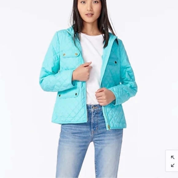 J. Crew Quilted field jacket with PrimaLoft® - Vivid Sky - Picture 2 of 13